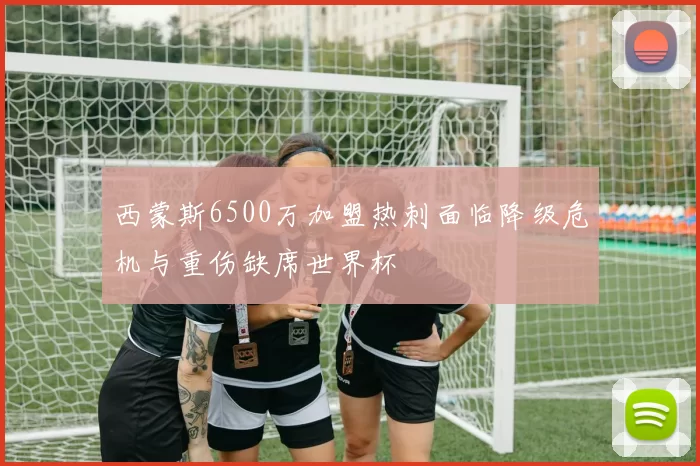西蒙斯6500万加盟热刺面临降级危机与重伤缺席世界杯